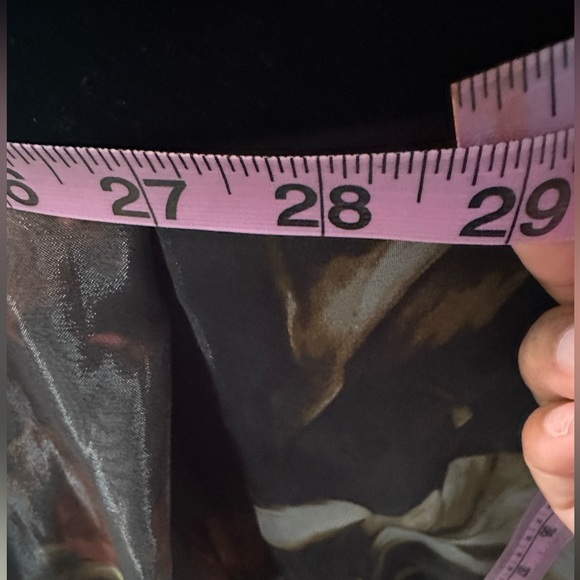 Betsy & Adam Black Velvet and Floral High-Low Gown, Size 4. - Picture 9 of 15